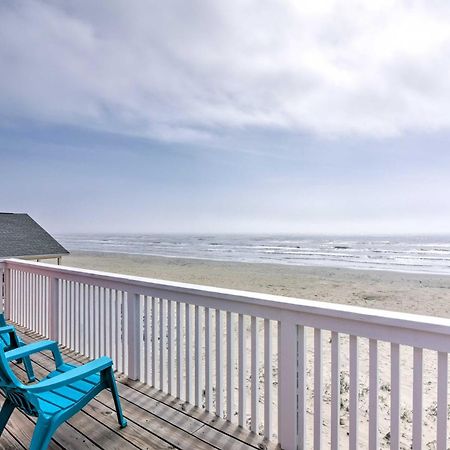 Beachfront Galveston Oasis Balconies, Ocean View! Exterior photo